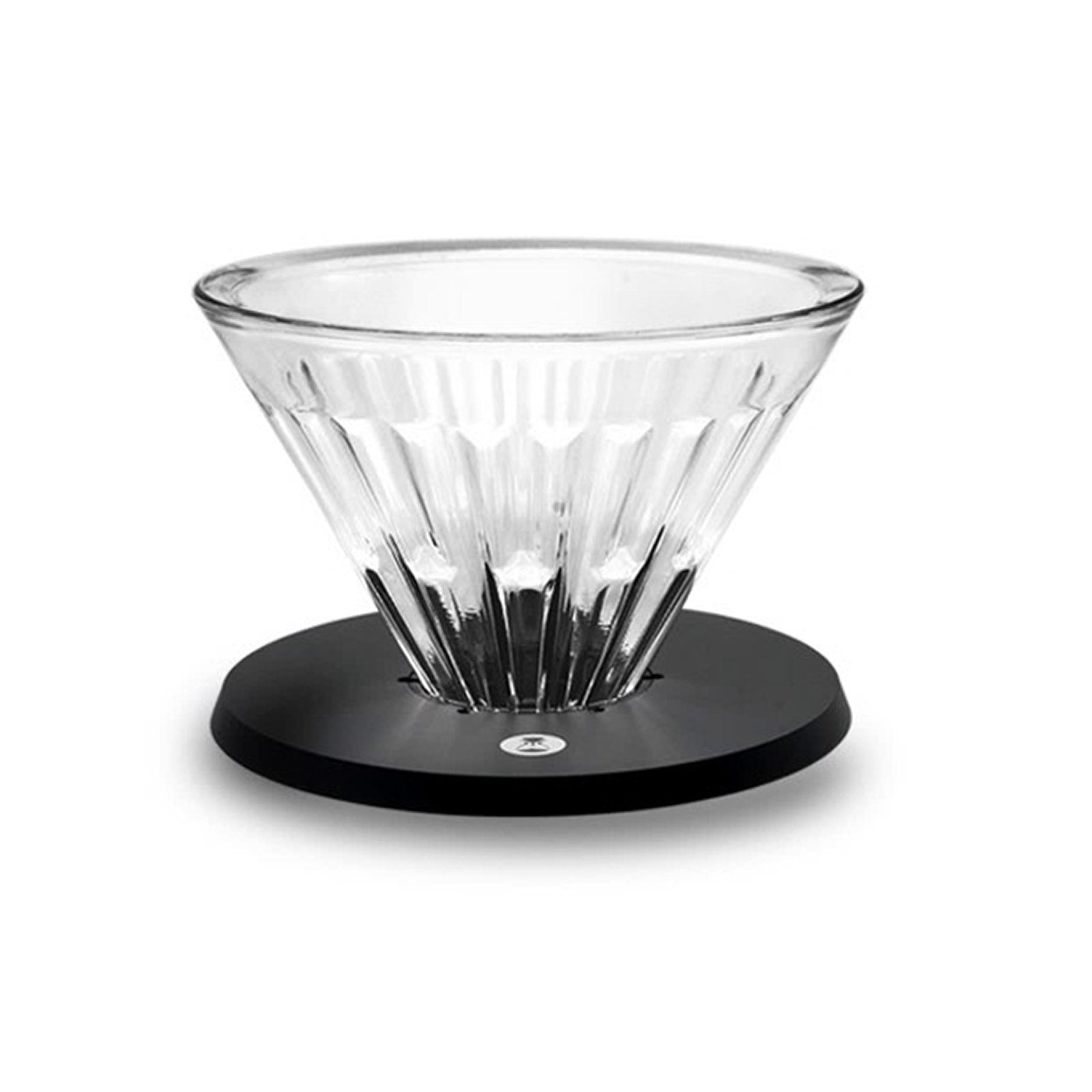 Timemore 1-Cup Crystal Eye Glass Coffee Dripper: Black Metal