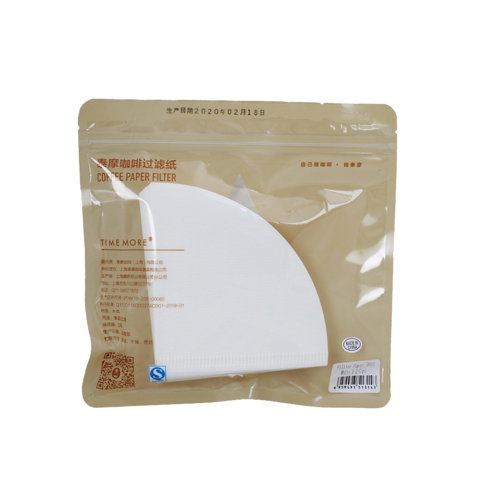 Filter Paper 02 for 3 -4 Cups V60 : 100pcs