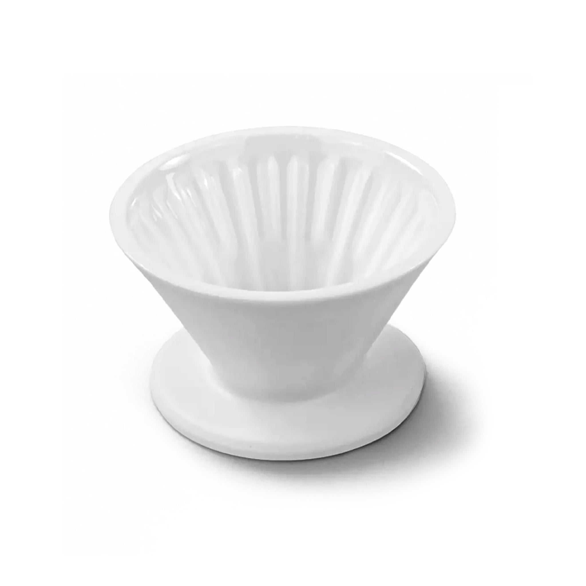 1-Cup Ceramic Coffee Dripper: White